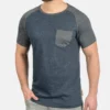 Indicode Jeans IDGRESHAM - T-shirt Z Nadrukiem - Niebieski | Odzież/T-shirty i koszulki polo