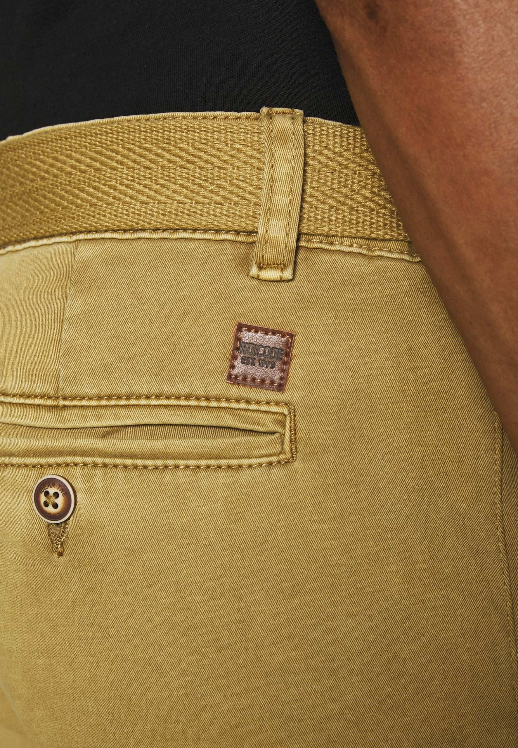 Indicode Jeans KAISER CHINO EXCLUSIV - Szorty - Amber | Premium Krótkie Spodnie Męskie 5 Indicode Jeans KAISER CHINO EXCLUSIV - Szorty - Amber | Premium Krótkie Spodnie Męskie - obrazek 5