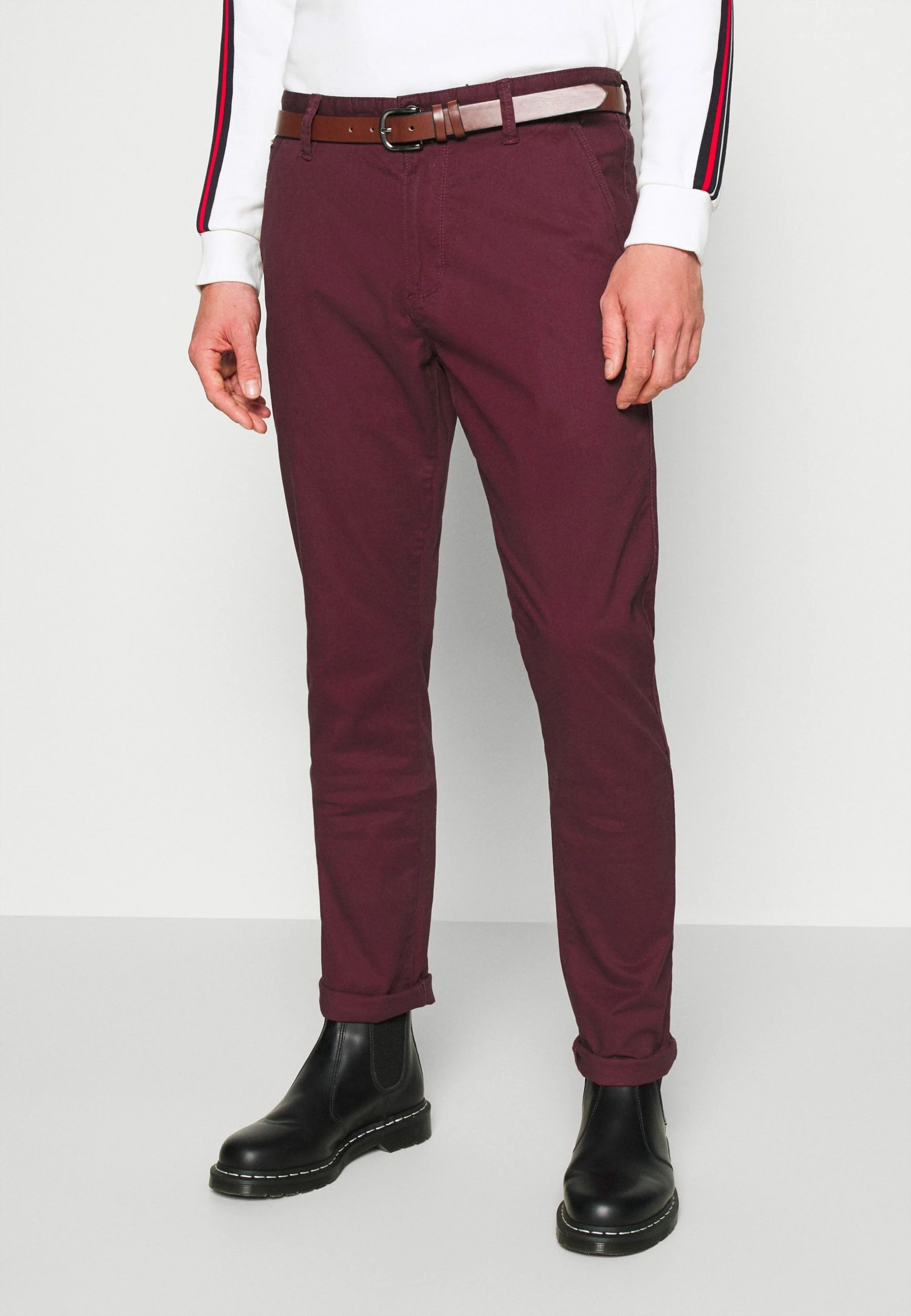 Indicode Jeans GOVER - Chinosy - Zinfandel - Męskie spodnie chino 1 Indicode Jeans GOVER - Chinosy - Zinfandel - Męskie spodnie chino