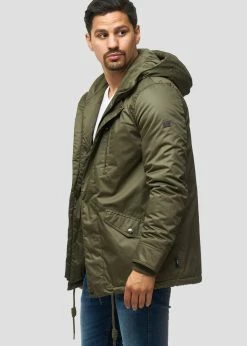 Indicode Jeans Kurtka Zimowa - Army | Kurtki Męskie Zimowe | Odzież Premium -Indicode Jeans Sklep bb93266de9c84ab0ad3f1fc1156a510c
