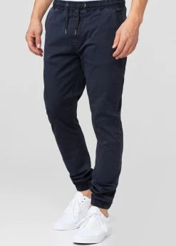 Indicode Jeans FIELDS - Spodnie Materiałowe - Navy | Promocja | Odzież