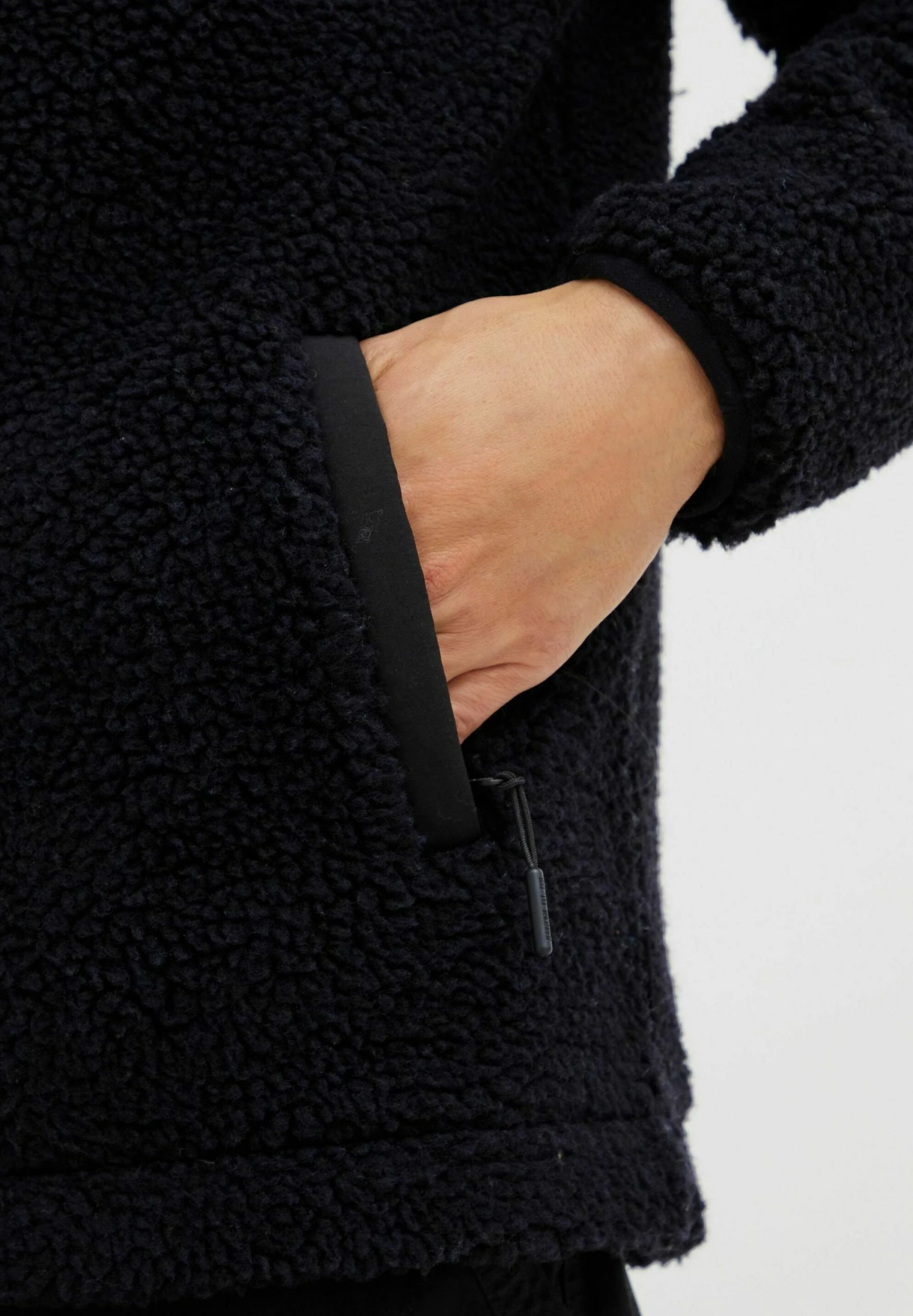 Indicode Jeans IDTRODIE - Kurtka Z Polaru - Czarna | Kurtki Męskie | Modowa Odzież Wierzchnia 5 Indicode Jeans IDTRODIE - Kurtka Z Polaru - Czarna | Kurtki Męskie | Modowa Odzież Wierzchnia - obrazek 5