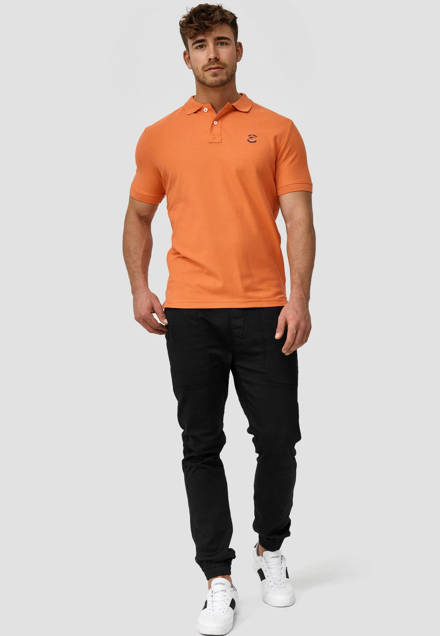 Indicode Jeans WADIM - Koszulka Polo - Flamingo | Męska Koszulka Polo Premium 2 Indicode Jeans WADIM - Koszulka Polo - Flamingo | Męska Koszulka Polo Premium - obrazek 2
