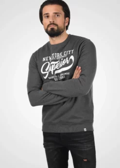 Indicode Jeans IDGALILERO - Bluza - Grey Mix | Bluzy/Odzież