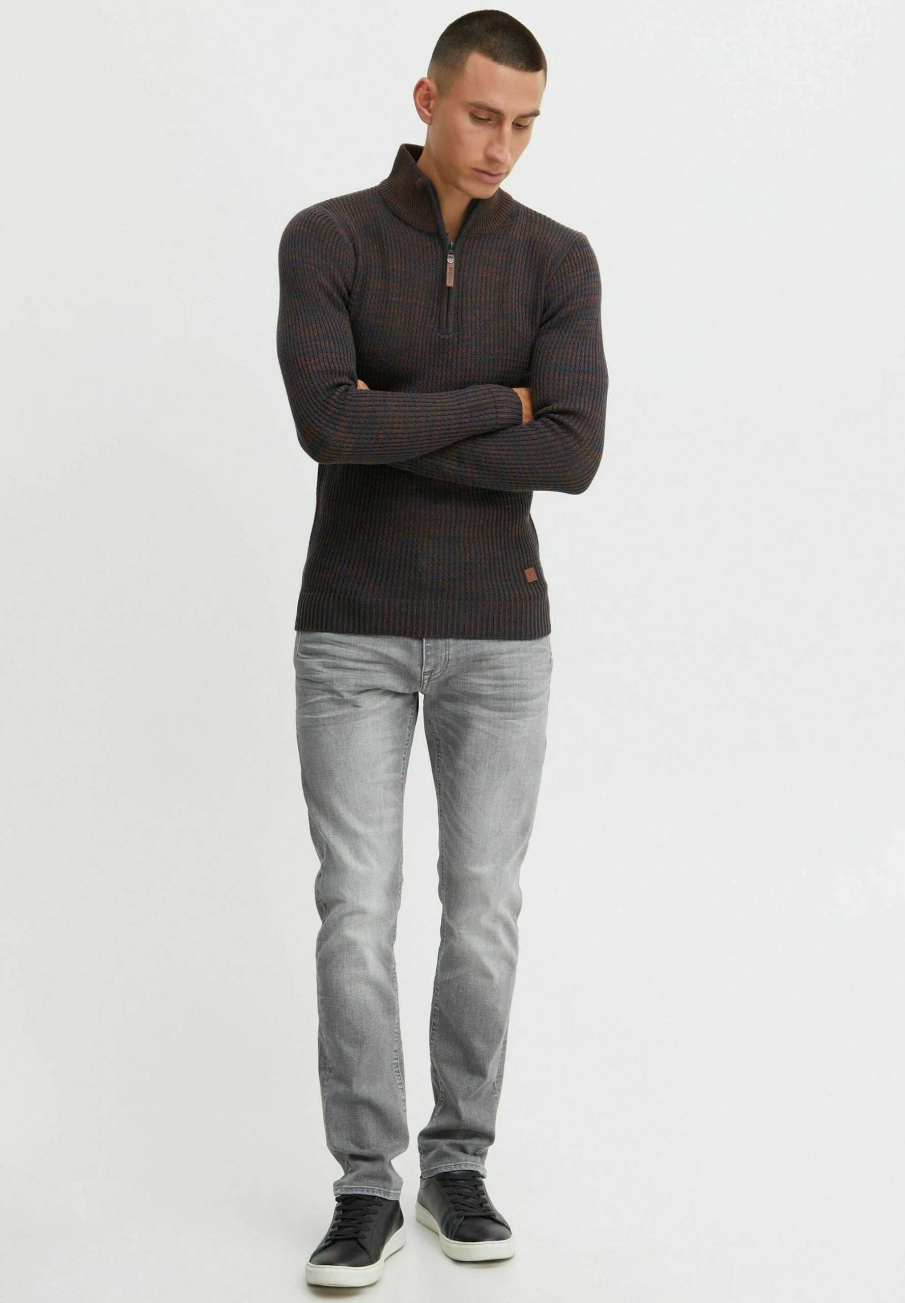 Indicode Jeans IDVALERO - Sweter Męski - Kolor Navy - Wysoka Jakość 2 Indicode Jeans IDVALERO - Sweter Męski - Kolor Navy - Wysoka Jakość - obrazek 2