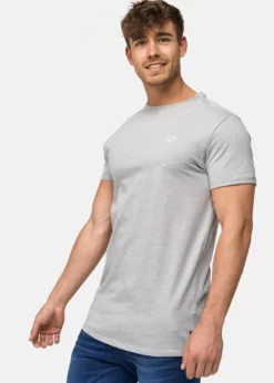 Indicode Jeans KLOGE - T-shirt Basic - Szary | Odzież Męska i Damska