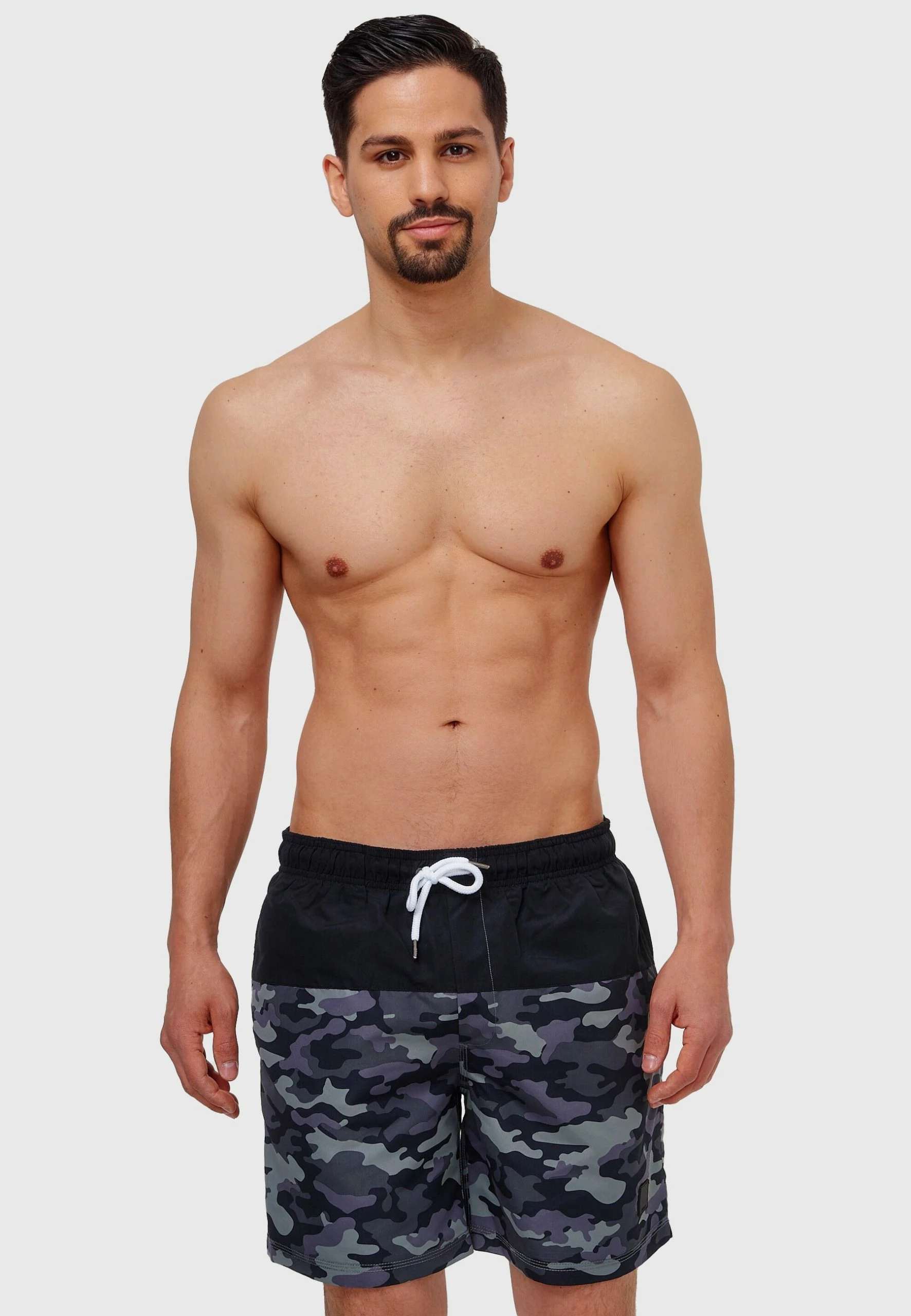 Indicode Jeans Szorty Kąpielowe - Dired Camouflage | Modne i Wygodne Szorty Męskie 2 Indicode Jeans Szorty Kąpielowe - Dired Camouflage | Modne i Wygodne Szorty Męskie - obrazek 2