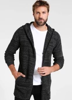 Indicode Jeans DENZEL - Kardigan - Czarny | Elegancki i Wygodny