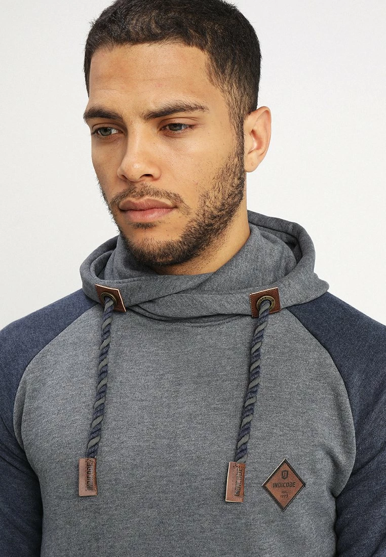 Indicode Jeans DYOTT - Bluza Z Kapturem - Navy Mix | Bluzy Męskie 4 Indicode Jeans DYOTT - Bluza Z Kapturem - Navy Mix | Bluzy Męskie - obrazek 4