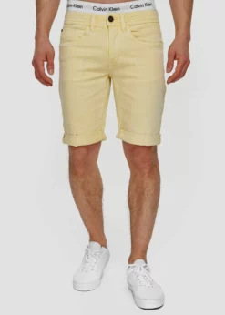 Indicode Jeans Szorty Jeansowe - Pale Banana | Krótkie Spodnie Damskie