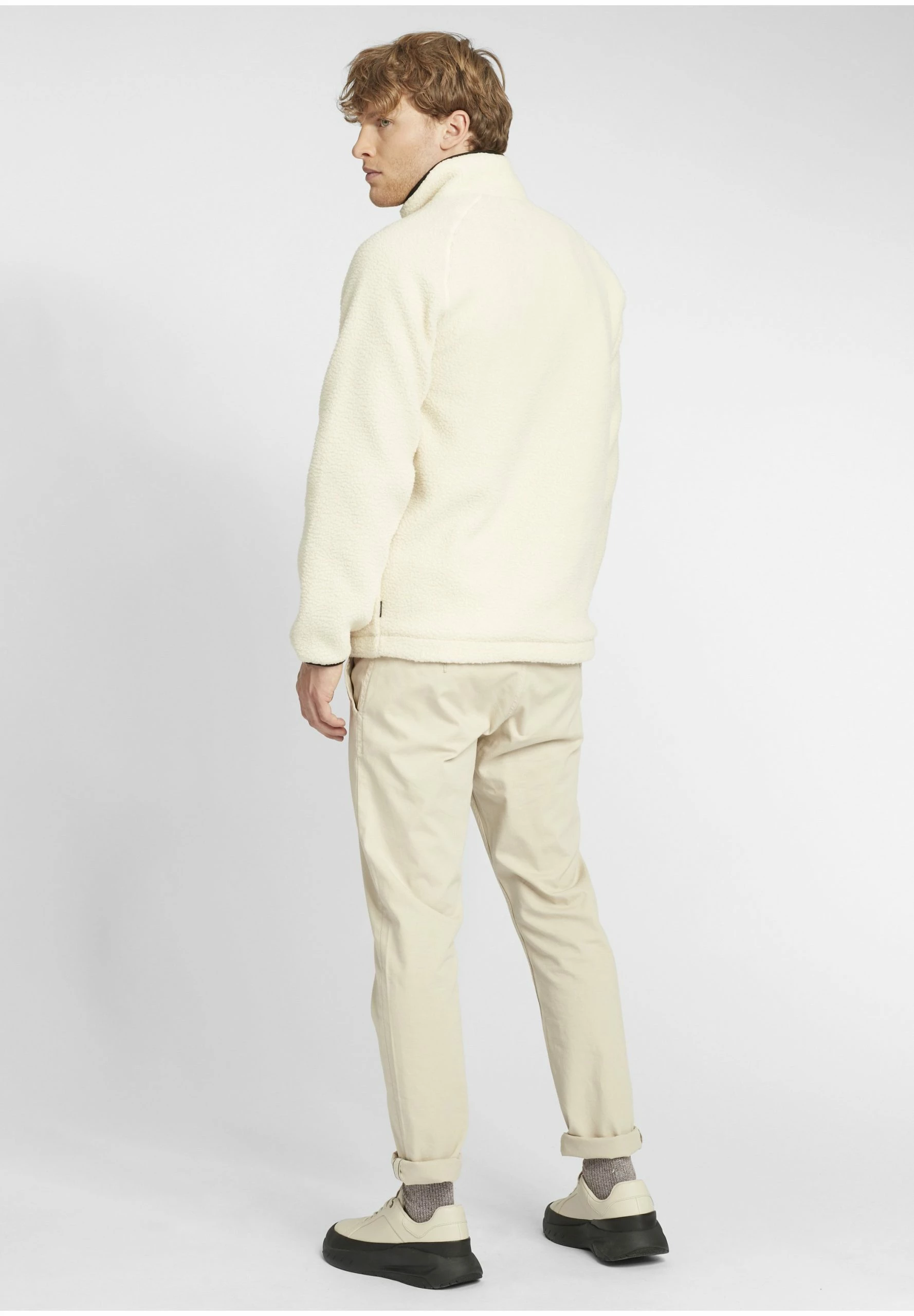 Indicode Jeans IDTROUT - Kurtka Z Polaru - White Asparagus | Odzież/Promocje 3 Indicode Jeans IDTROUT - Kurtka Z Polaru - White Asparagus | Odzież/Promocje - obrazek 3