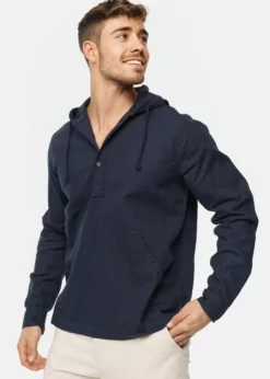 Indicode Jeans MICKIE - Bluza Z Kapturem - Navy | Bluzy Męskie | Wygodna i Stylowa