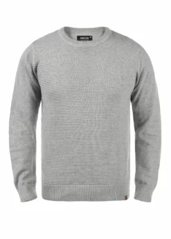 Indicode Jeans IDRICARDO - Sweter w kolorze Light Grey Mix | Elegancki i Wygodny