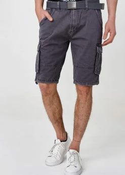Indicode Jeans BLIXT - Szorty - Iron | Męskie Szorty Denim