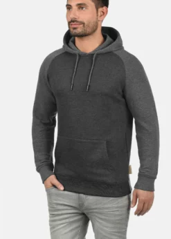 Indicode Jeans ELLIOT - Bluza Z Kapturem - Charcoal | Bluzy Męskie | Wysoka Jakość