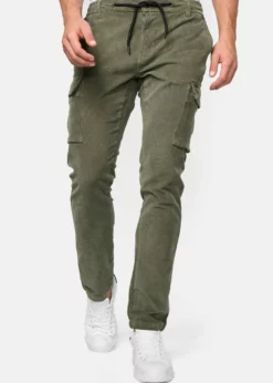 Indicode Jeans MONTGOMERY - Bojówki Army - Wysokiej Jakości Spodnie Męskie