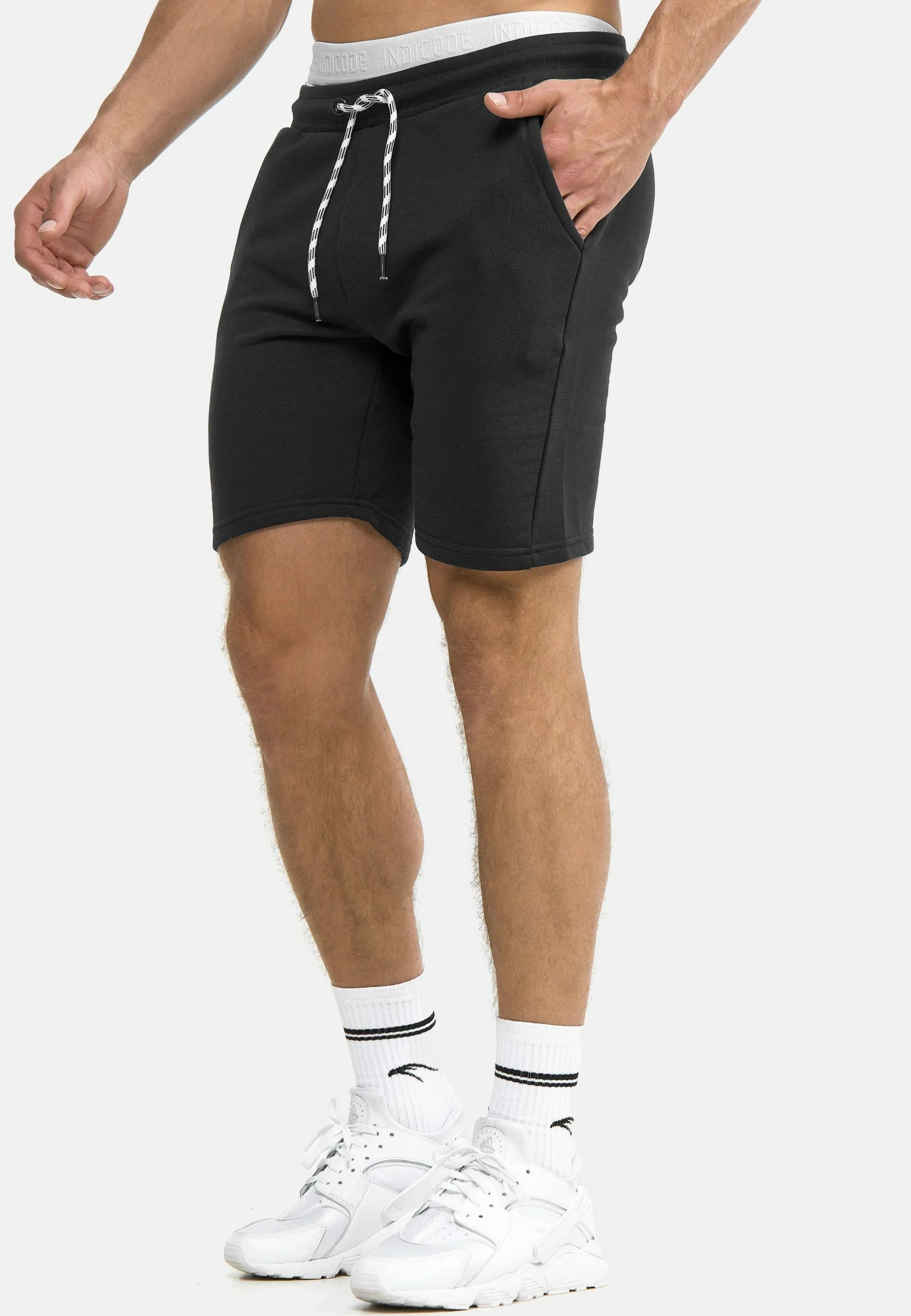 Indicode Jeans Yates - Szorty Męskie Czarny - Wygodne i Stylowe 4 Indicode Jeans Yates - Szorty Męskie Czarny - Wygodne i Stylowe - obrazek 4