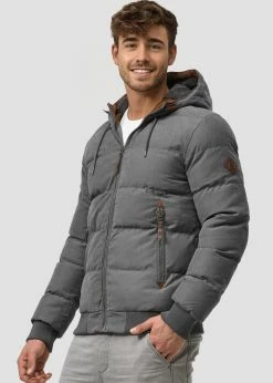 Indicode Jeans Kurtka Zimowa - Dark Grey | Elegancka i Ciepła Kurtka Męska -Indicode Jeans Sklep cf511641220746ac85511d31415e491c scaled
