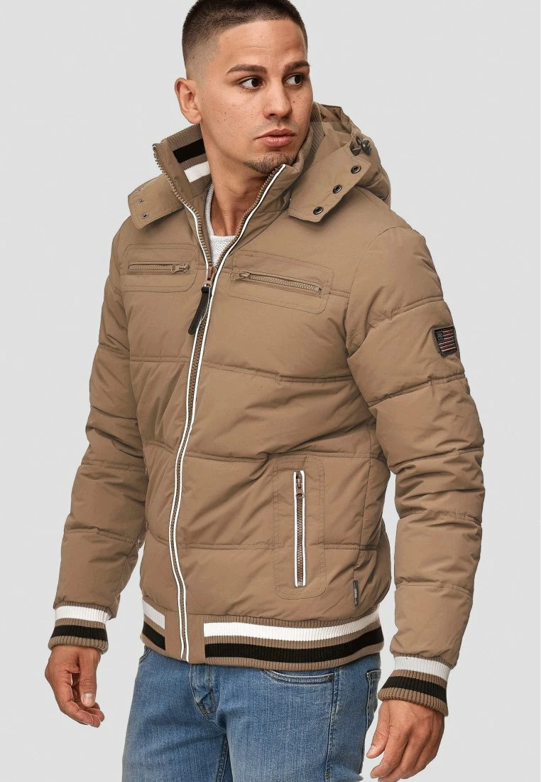 Indicode Jeans MARLON - Kurtka Zimowa Brązowa - Elegancka i Ciepła 5 Indicode Jeans MARLON - Kurtka Zimowa Brązowa - Elegancka i Ciepła - obrazek 5