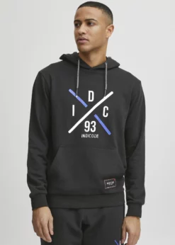 Indicode Jeans LEON - Bluza Z Kapturem - Black | Bluzy Męskie