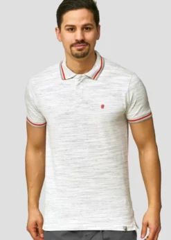 Indicode Jeans Koszulka Polo - Offwhite | Elegancka i Wygodna