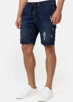 Indicode Jeans MIT ELASTISC - Szorty Jeansowe - Dark Blue | Wygodne i Elastyczne Szorty Męskie -Indicode Jeans Sklep d5a42d7b96304349b9ece35df8694dae scaled