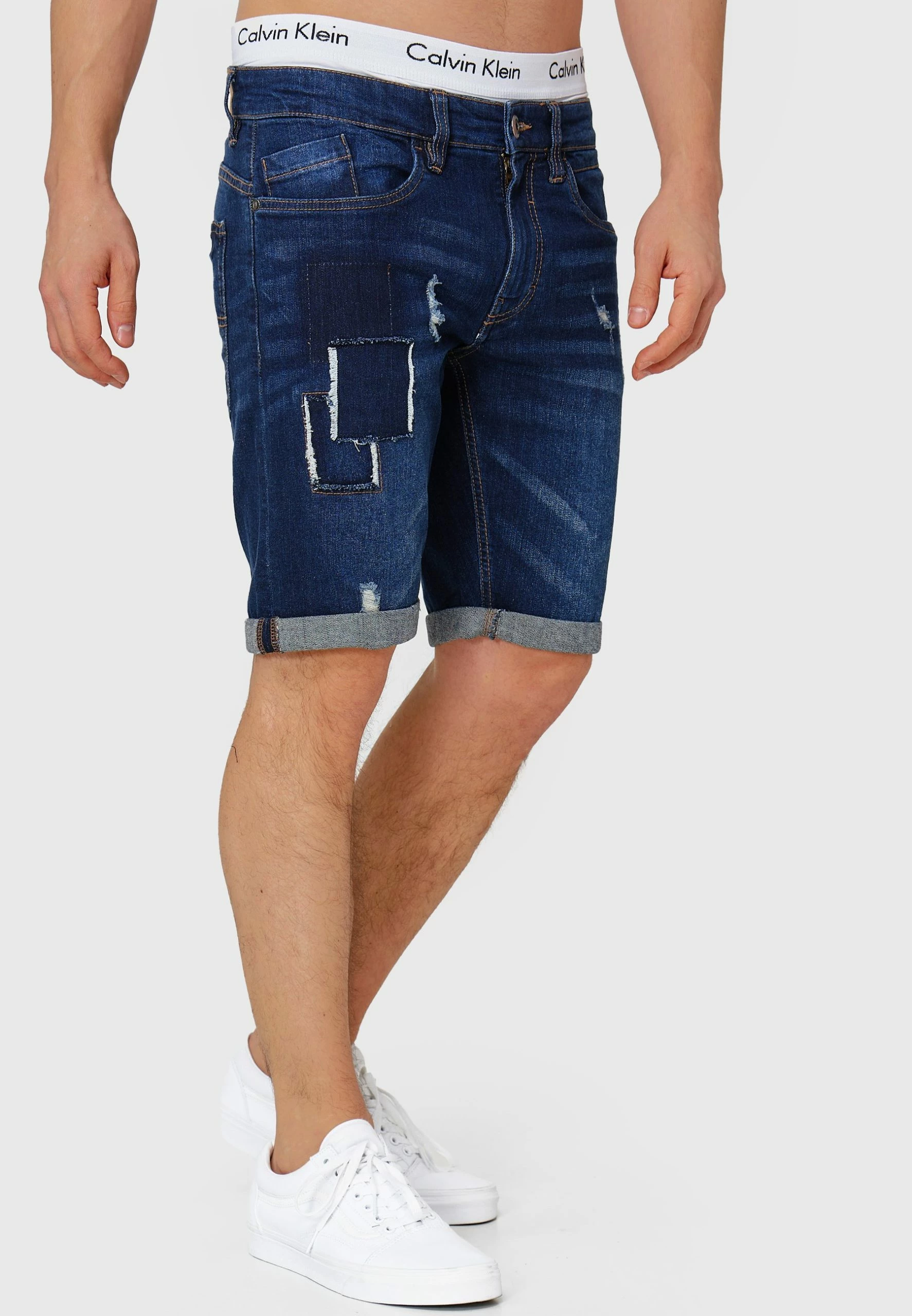 Indicode Jeans ROBERTS - Szorty Jeansowe - Blue | Odzież Męska 4 Indicode Jeans ROBERTS - Szorty Jeansowe - Blue | Odzież Męska - obrazek 4