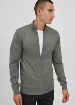 Indicode Jeans IDERNOLDO - Kardigan - Grey Mix | Swetry i kardigany