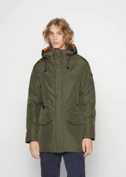 Indicode Jeans MICRO - Płaszcz Zimowy - Army | Elegancki i Funkcjonalny