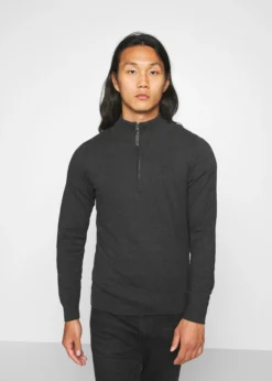 Indicode Jeans ANCONA - Sweter - Charcoal Mix | Elegancki i Wygodny