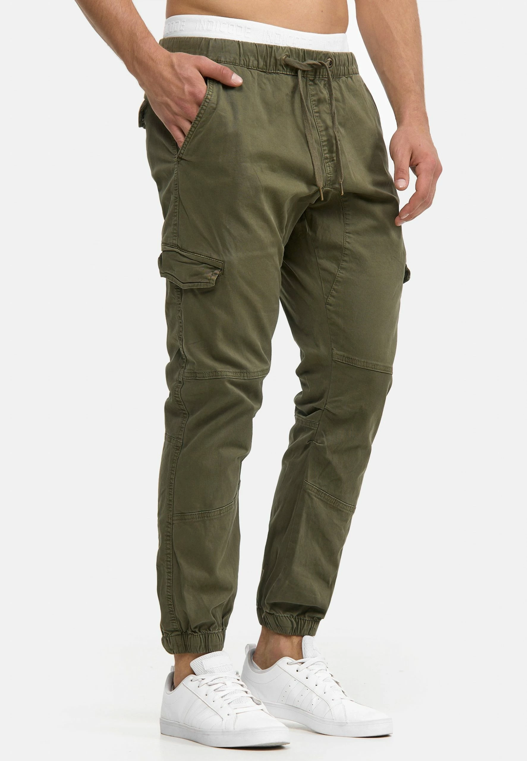 Indicode Jeans LEVI - Bojówki - Army - Spodnie Męskie - Odzież 1 Indicode Jeans LEVI - Bojówki - Army - Spodnie Męskie - Odzież