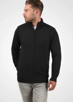 Indicode Jeans RICKERT - Kardigan - Czarny | Elegancki Sweter Męski