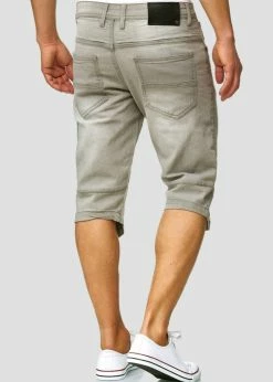 Indicode Jeans Szorty Jeansowe - Light Grey | Promocje Odzieżowe -Indicode Jeans Sklep de67b3587e9d4c8eb26f125ebed74a76