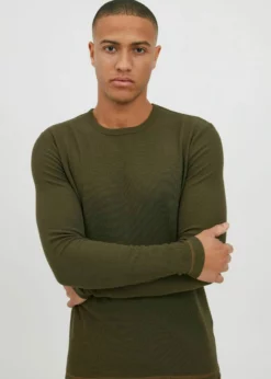 Indicode Jeans IDAMBROSIUS - Bluzka Z Długim Rękawem - Army | Modna Odzież Męska