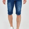 Indicode Jeans LEON - Szorty Jeansowe - Medium Indigo | Wysoka Jakość | Odzież Męska