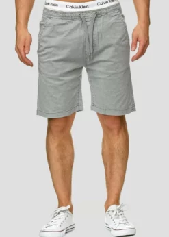 Indicode Jeans KELOWNA - Szorty Męskie - Szary