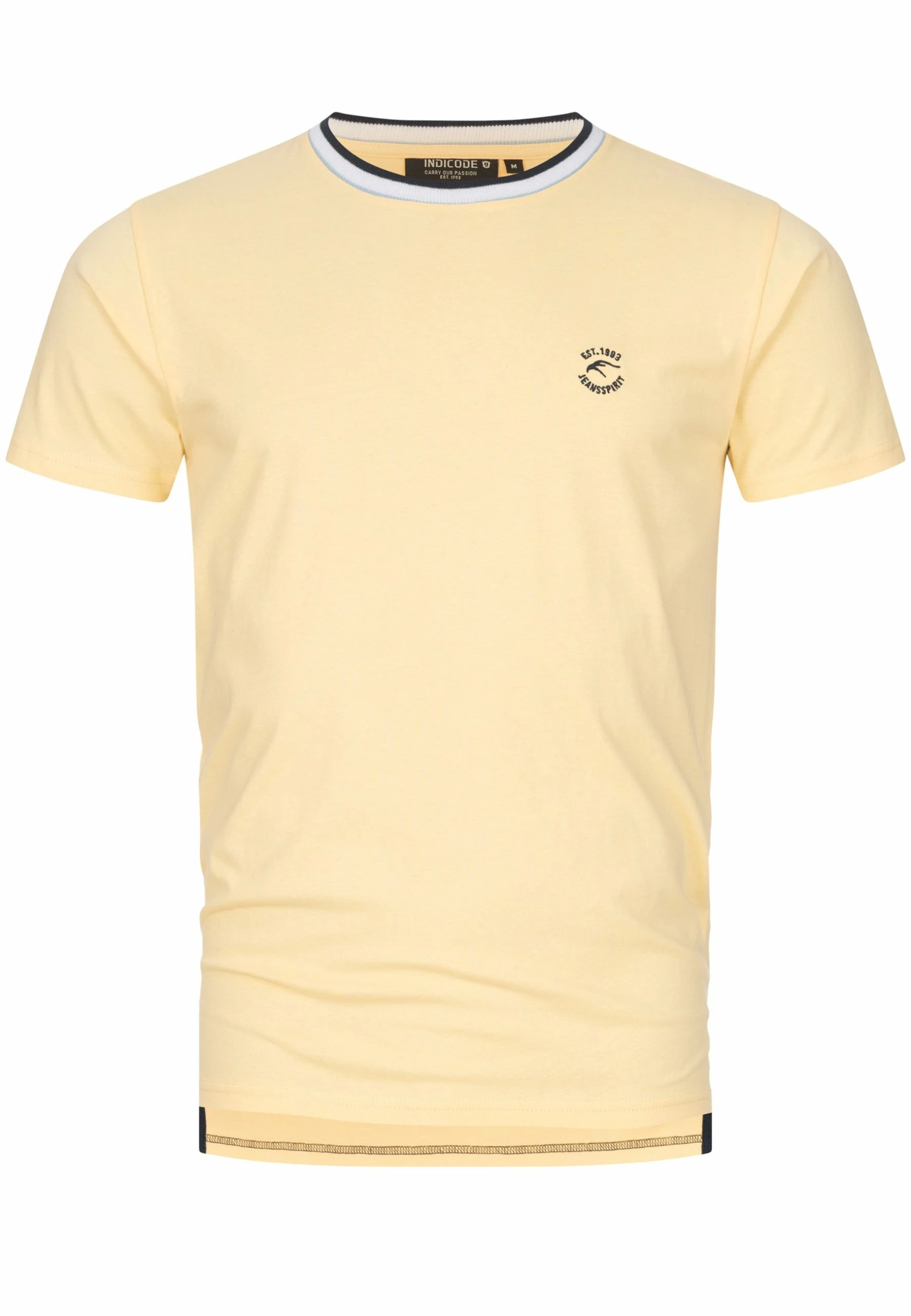 Indicode Jeans T-shirt Basic - Golden Haze | Męska Koszulka Bawełniana 5 Indicode Jeans T-shirt Basic - Golden Haze | Męska Koszulka Bawełniana - obrazek 5