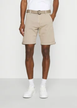 Indicode Jeans KAISER CHINO EXCLUSIV - Szorty - Greige | Odzież/Szorty