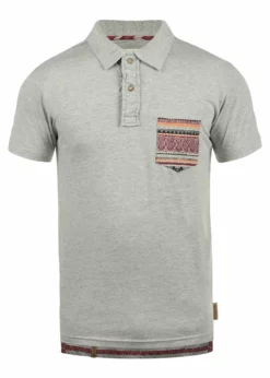 Indicode Jeans IDALASTAIR - Koszulka Polo Męska - Light Grey -Indicode Jeans Sklep e297f262674e4d5b9041e691e2c1ba02