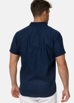 Indicode Jeans KURZARM BRAVIDA - Koszula w Kolorze Navy Solid | Odzież Męska -Indicode Jeans Sklep e31766dc24b445b88b97344fb95fe81a