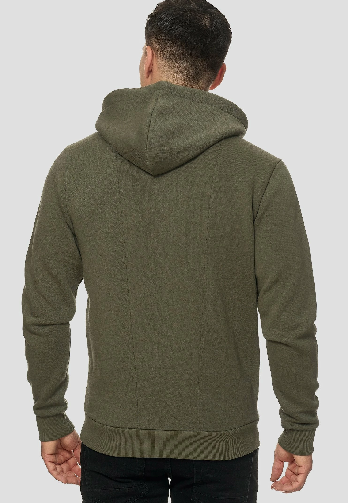 Indicode Jeans ELM - Bluza Rozpinana - Army | Bluzy Męskie 3 Indicode Jeans ELM - Bluza Rozpinana - Army | Bluzy Męskie - obrazek 3