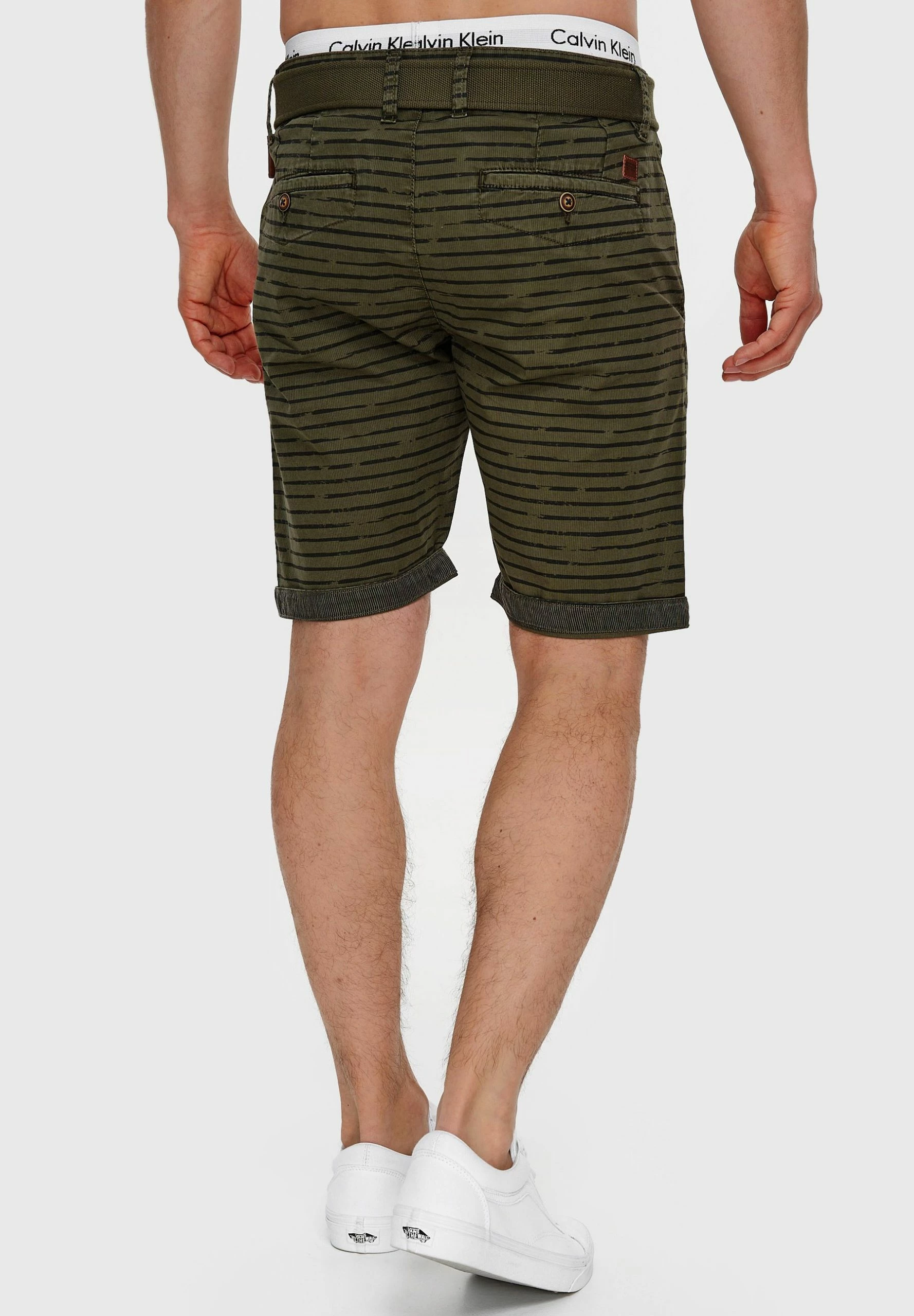 Indicode Jeans ARROWO - Szorty - Army | Wysoka jakość | Odzież męska 3 Indicode Jeans ARROWO - Szorty - Army | Wysoka jakość | Odzież męska - obrazek 3