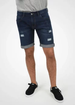 Indicode Jeans IDHALLOW - Szorty Jeansowe Dark Blue - Wysoka Jakość i Komfort