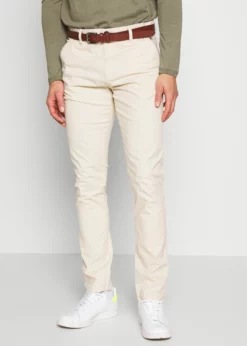 Indicode Jeans GOVER - Chinosy - Fog - Męskie Spodnie Chino
