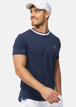 Indicode Jeans T-shirt Basic - Navy | Męska Koszulka Bawełniana | Odzież Męska -Indicode Jeans Sklep e63f6521c32d4d7784a924138015e152 scaled