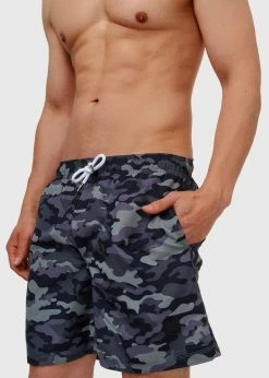 Indicode Jeans FERGUSON - Szorty Kąpielowe - Dired Camouflage | Promocje Odzieżowe