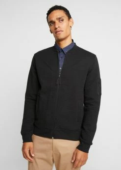 Indicode Jeans LANYARD - Bluza Rozpinana - Czarna | Bluzy Męskie