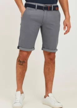 Indicode Jeans FIGNO - Szorty w Kolorze Jasnoszarym | Wygodne i Stylowe