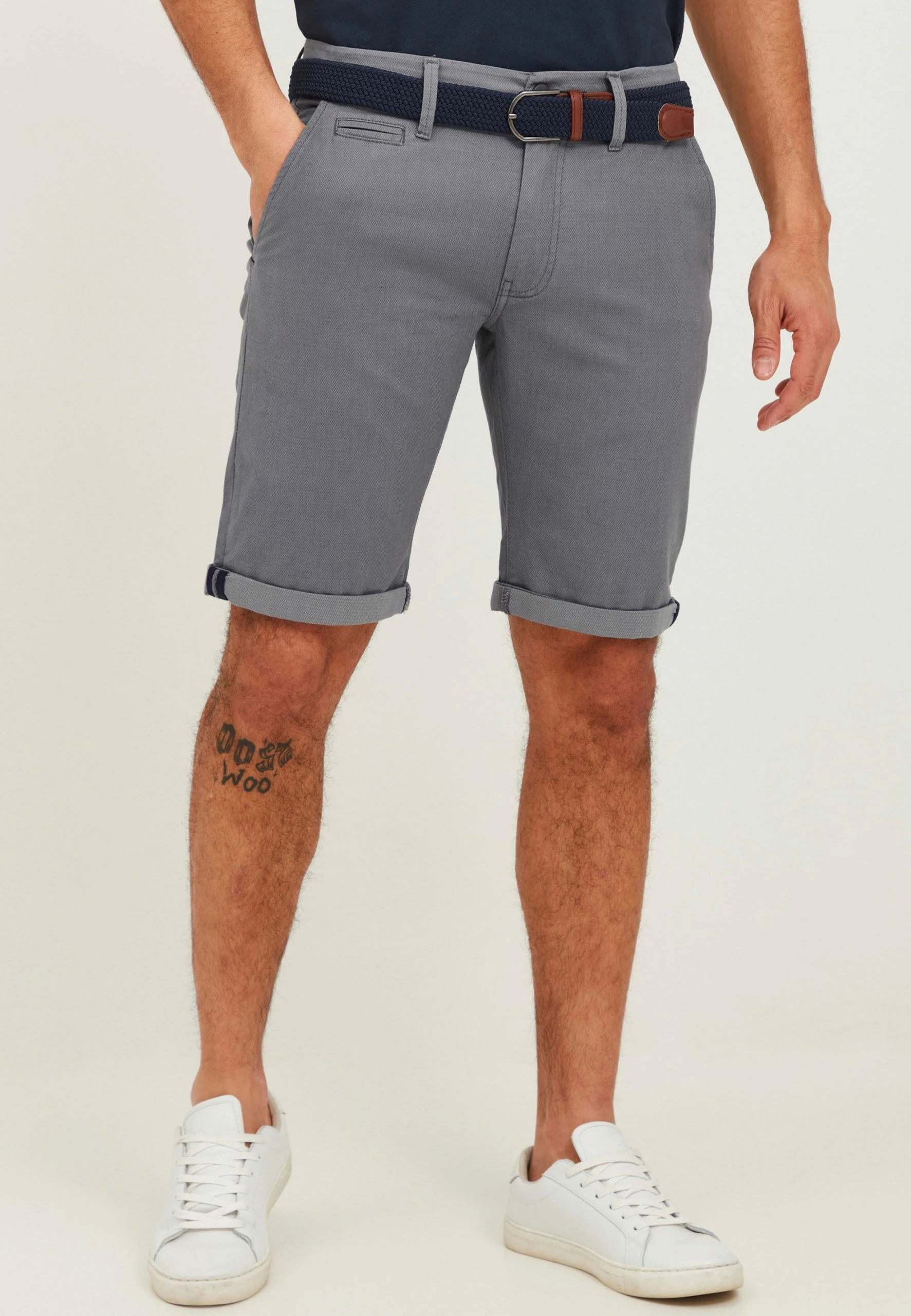 Indicode Jeans FIGNO - Szorty w Kolorze Jasnoszarym | Wygodne i Stylowe 1 Indicode Jeans FIGNO - Szorty w Kolorze Jasnoszarym | Wygodne i Stylowe