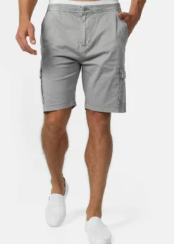 Indicode Jeans KINNAIRD - Szorty Light Grey | Wysoka Jakość i Komfort